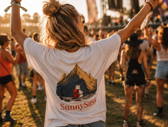 <p>Featured: Sunlit Peaks Tee</p><h2><em>Sun. Stitch.</em> Surprise</h2>