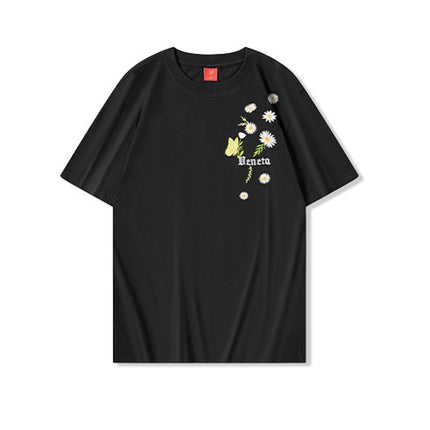 Blossoming Love — Su-Embroidered UV-Reactive T-Shirt - SunnySass