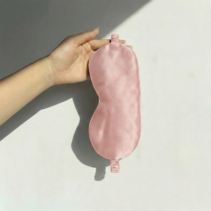 SunnySass 22 Momme Mulberry Silk Sleep Mask — Powder Blush (Dawn Rose)
