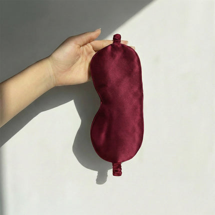 SunnySass 22 Momme Mulberry Silk Sleep Mask — Burgundy (Bordeaux Nocturne)